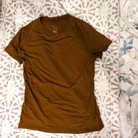 a new day Tops - A New Day Plain Brown Tee sz S